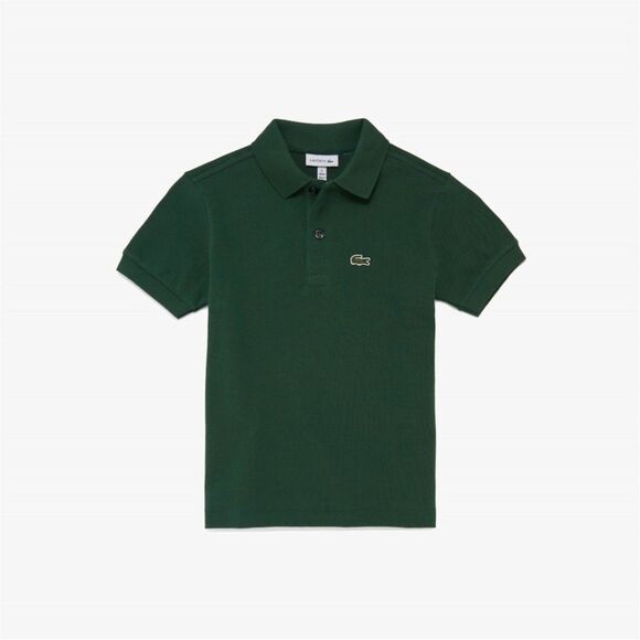 Lacoste Kid’s Green Pique Short Sleeve Collared Polo Shirt Size 3 - Picture 1 of 5